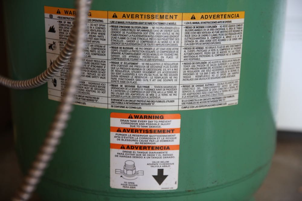 Speedaire Standing Electric Air Compressor