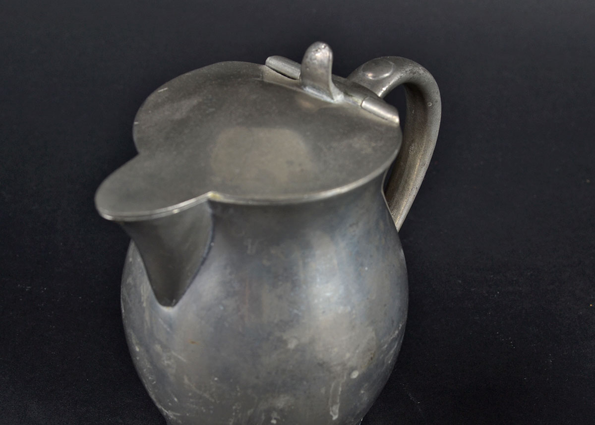 Vintage Stainless and Pewter Creamers