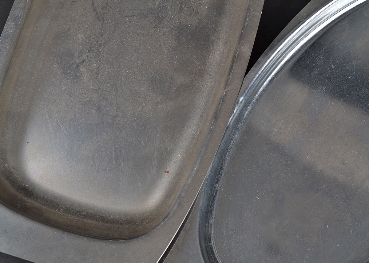 Vintage Stainless and Pewter Creamers