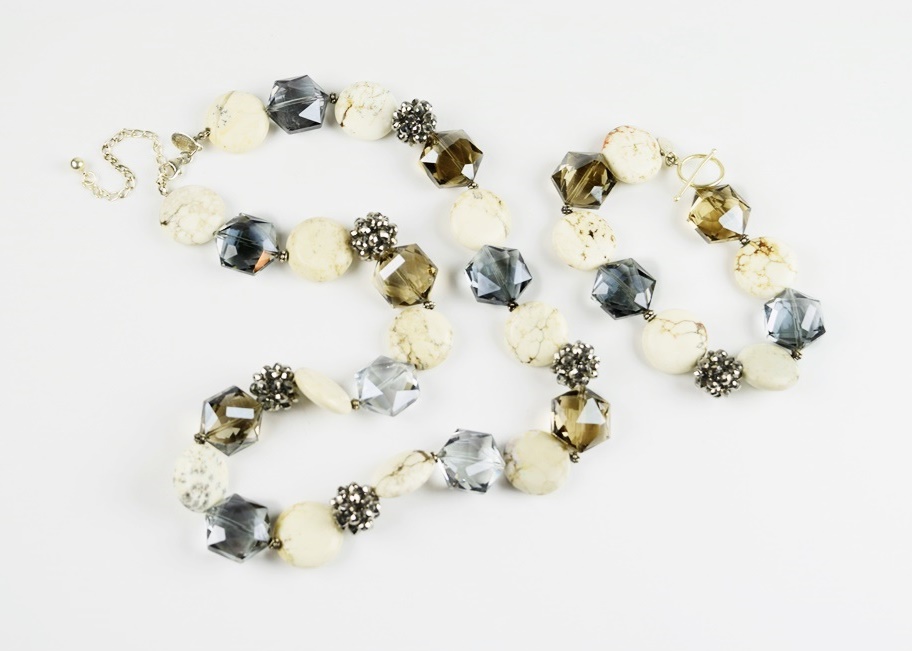 Donna Dressler Designed Necklace and Coordinating Bracelet