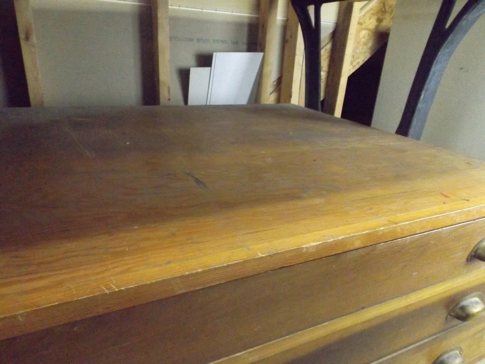Vintage Wooden Flat File