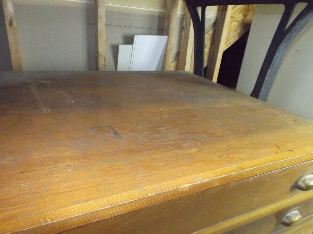 Vintage Wooden Flat File