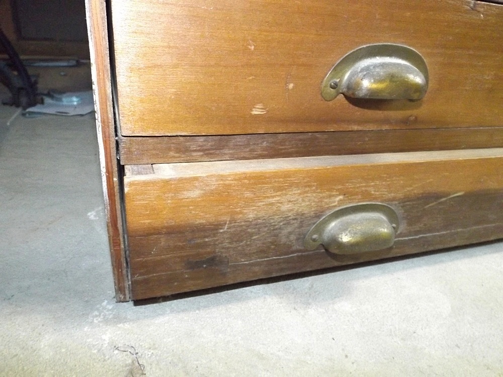 Vintage Wooden Flat File
