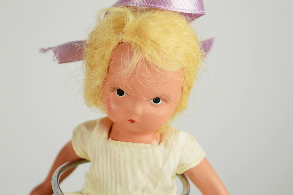 Five Circa 1950s Nancy Ann "Frozen Leg" Storybook Dolls