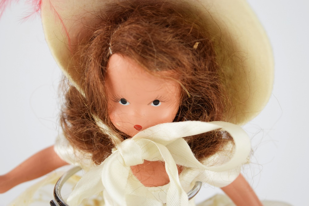 Five Circa 1950s Nancy Ann "Frozen Leg" Storybook Dolls