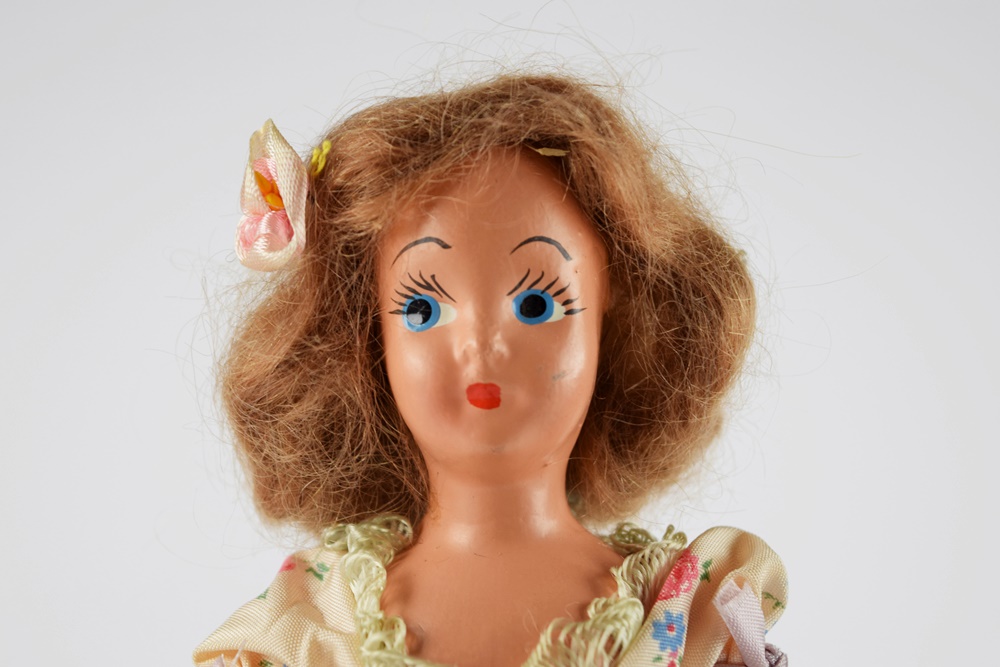 Five Circa 1950s Nancy Ann "Frozen Leg" Storybook Dolls