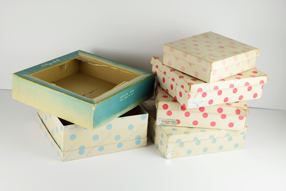 Five Circa 1950s Nancy Ann "Frozen Leg" Storybook Dolls