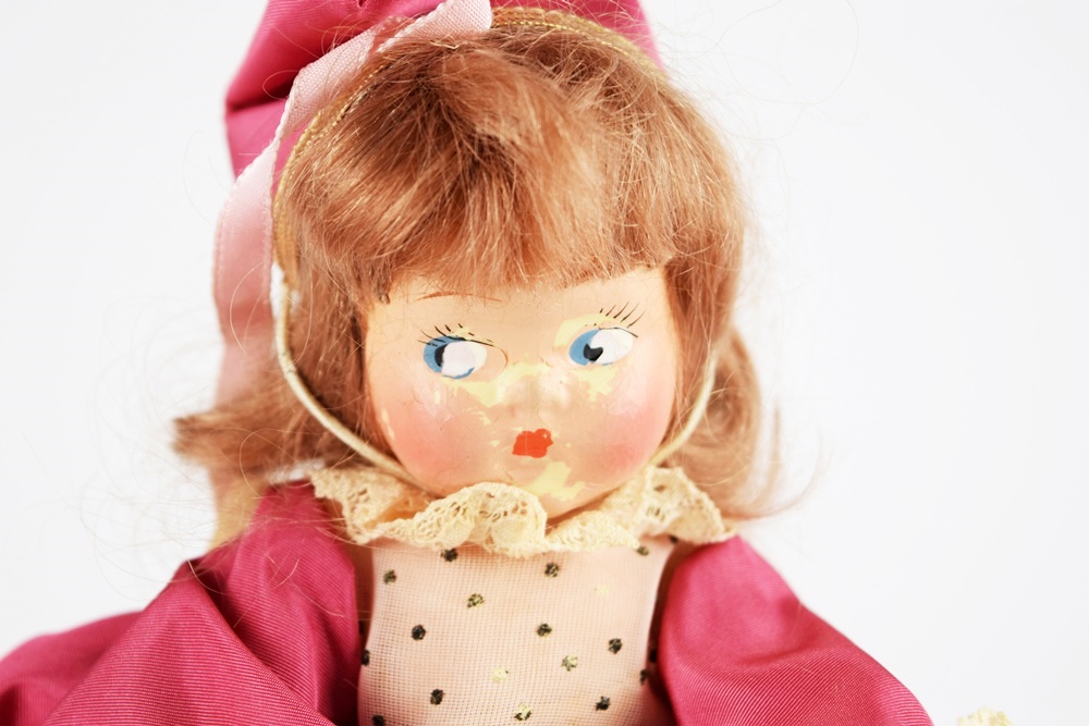 Five Circa 1950s Nancy Ann "Frozen Leg" Storybook Dolls