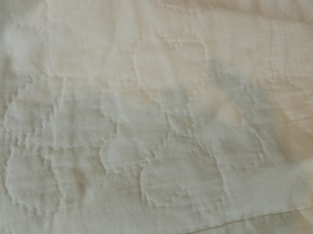 Pair of Vintage Handmade Floral Applique Quilts