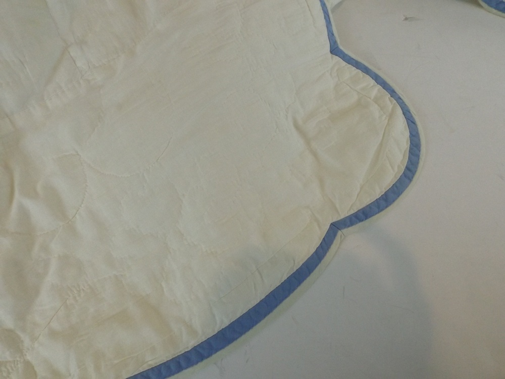 Pair of Vintage Handmade Floral Applique Quilts