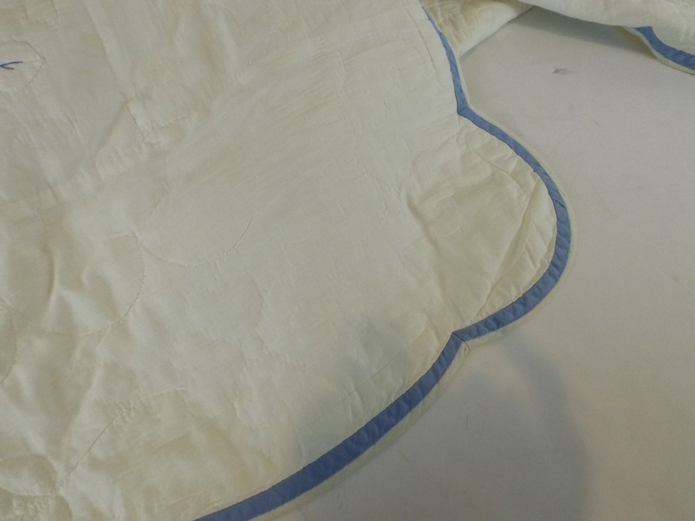 Pair of Vintage Handmade Floral Applique Quilts