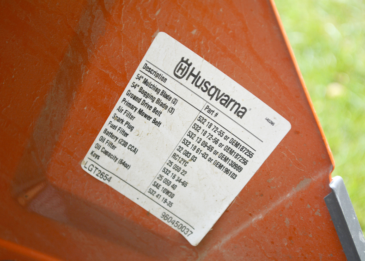 Husqvarna LGT2654 Riding Lawnmower