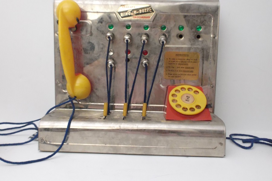 1950s Kamkap's Toy Ring-N-Buzz Switchboard