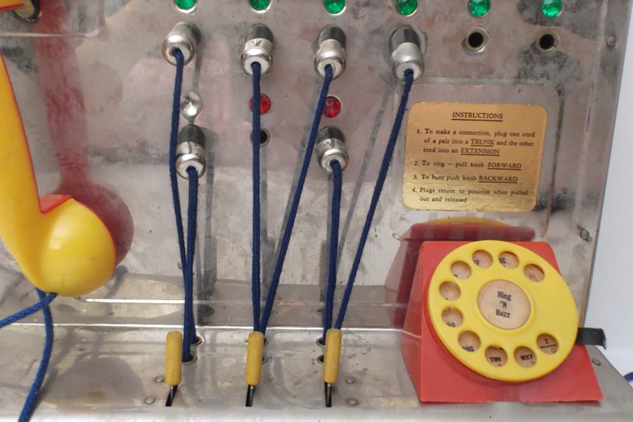 1950s Kamkap's Toy Ring-N-Buzz Switchboard