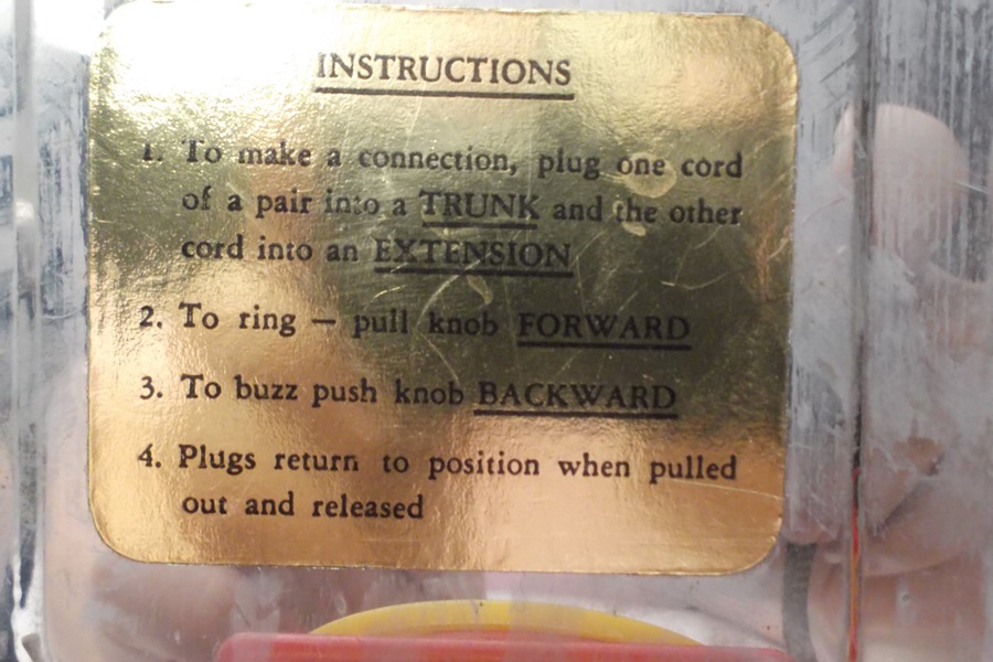 1950s Kamkap's Toy Ring-N-Buzz Switchboard