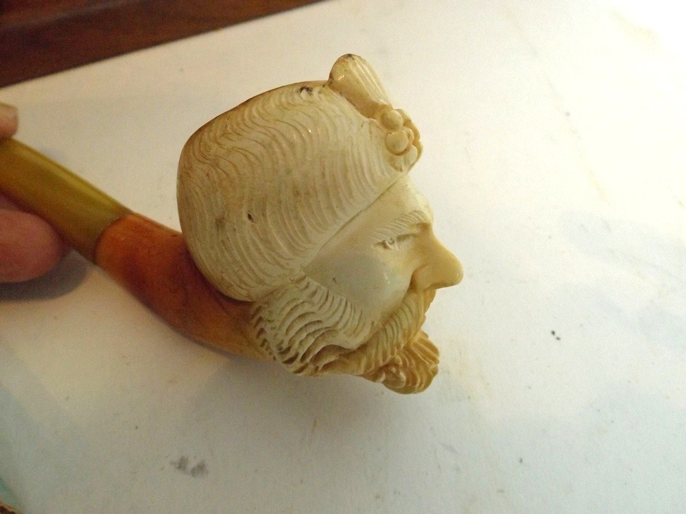 Vintage Pipe Collection with Display Stand