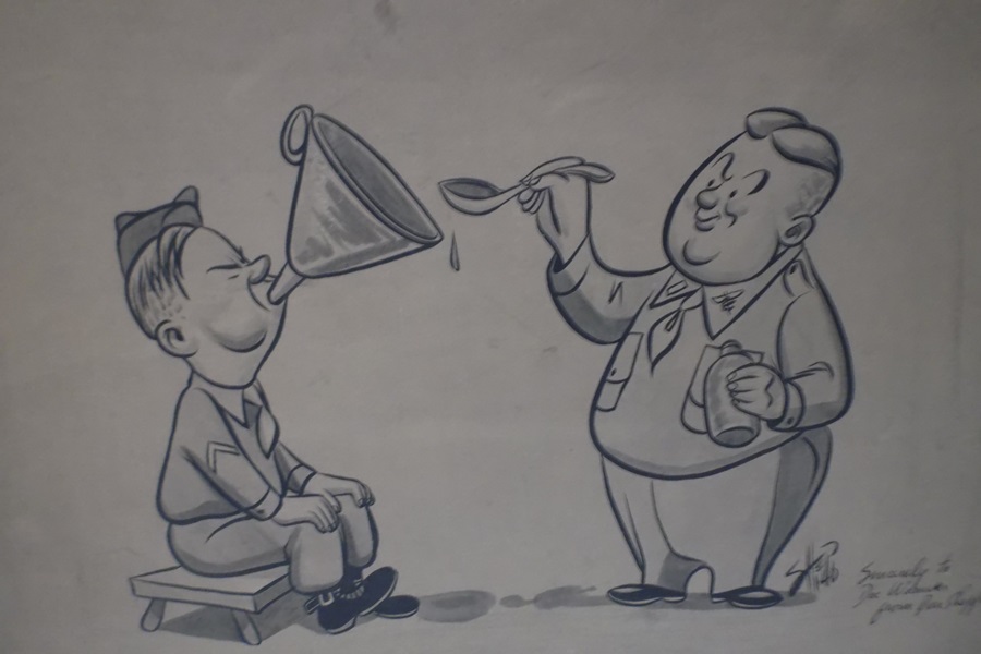 Signed Original Cartoon by WWI Artist Don Sheppard