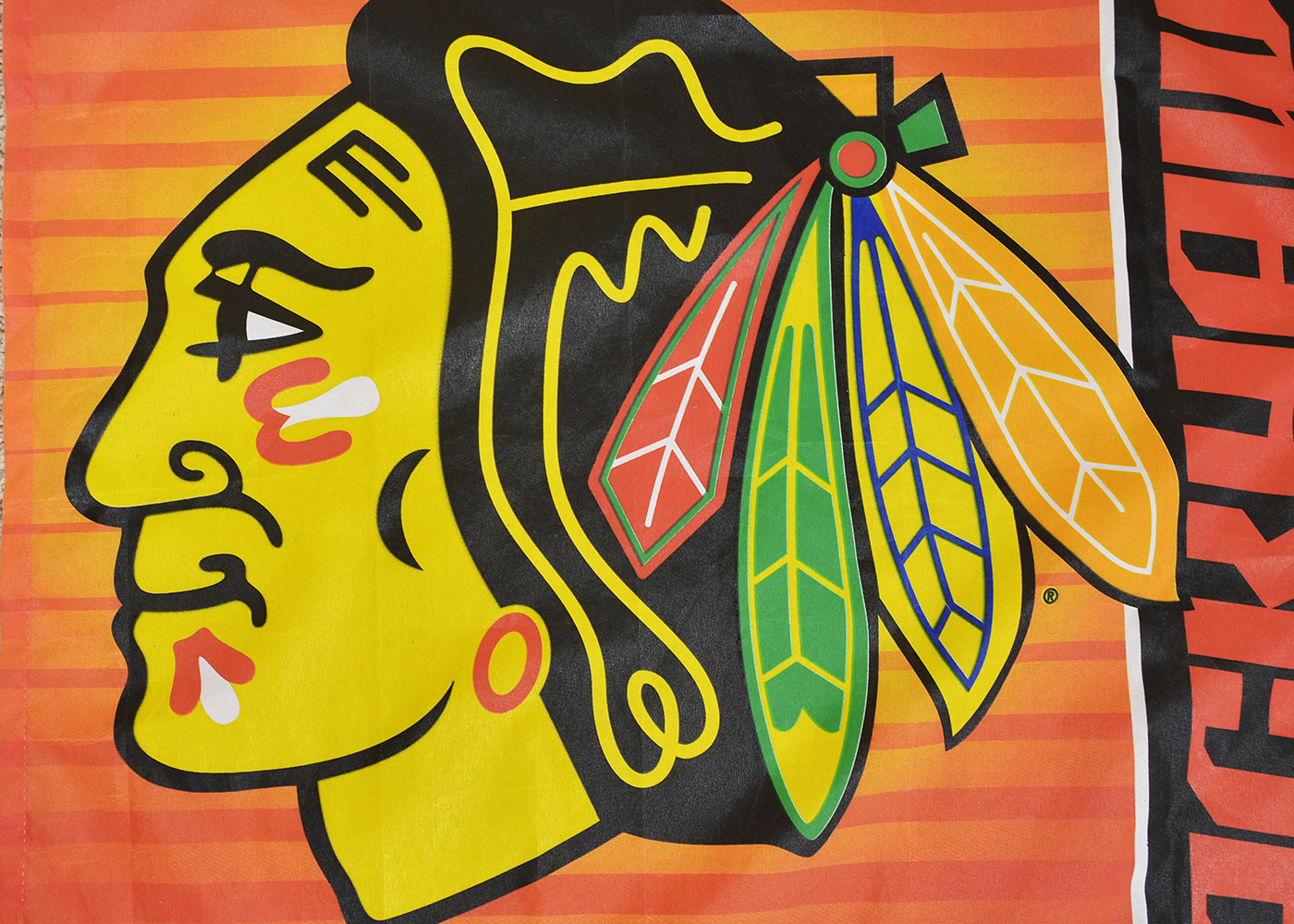 Jeremy Roenick Blackhawks 2010 Stanley Cup Final Jersey and Flag