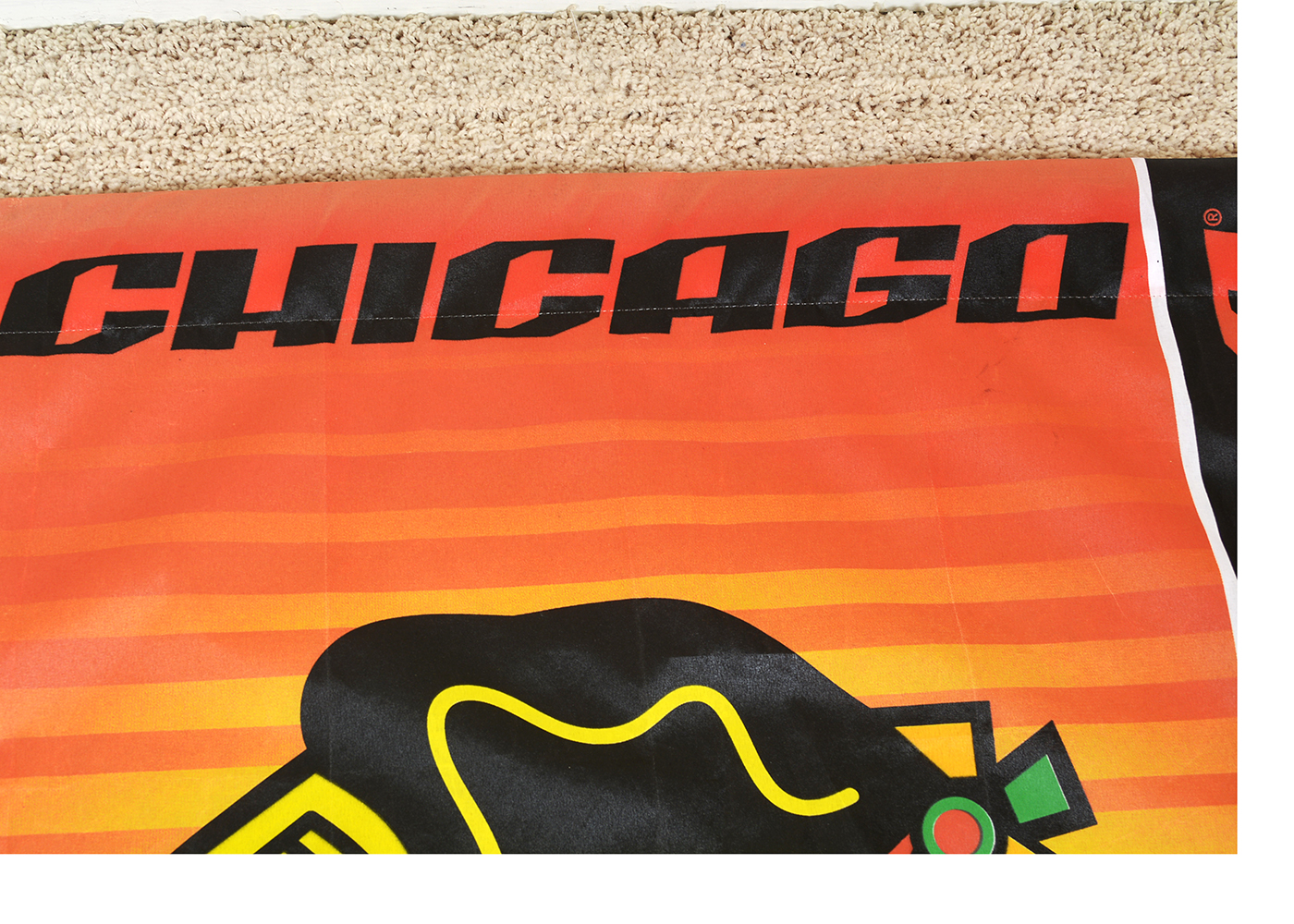 Jeremy Roenick Blackhawks 2010 Stanley Cup Final Jersey and Flag