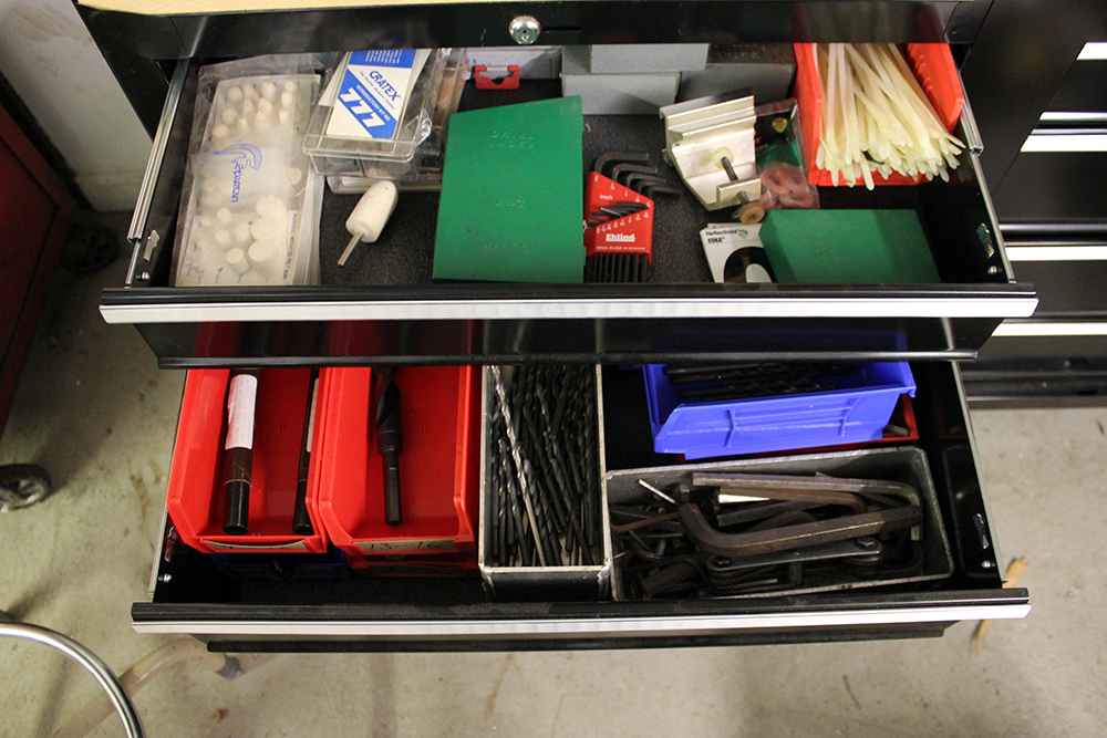 Craftsman Rolling Tool Cart and Organized Tools