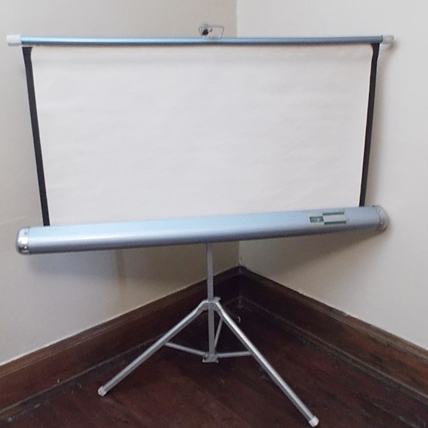 Vintage AMC 40X40 Portable Projection Projector Screen