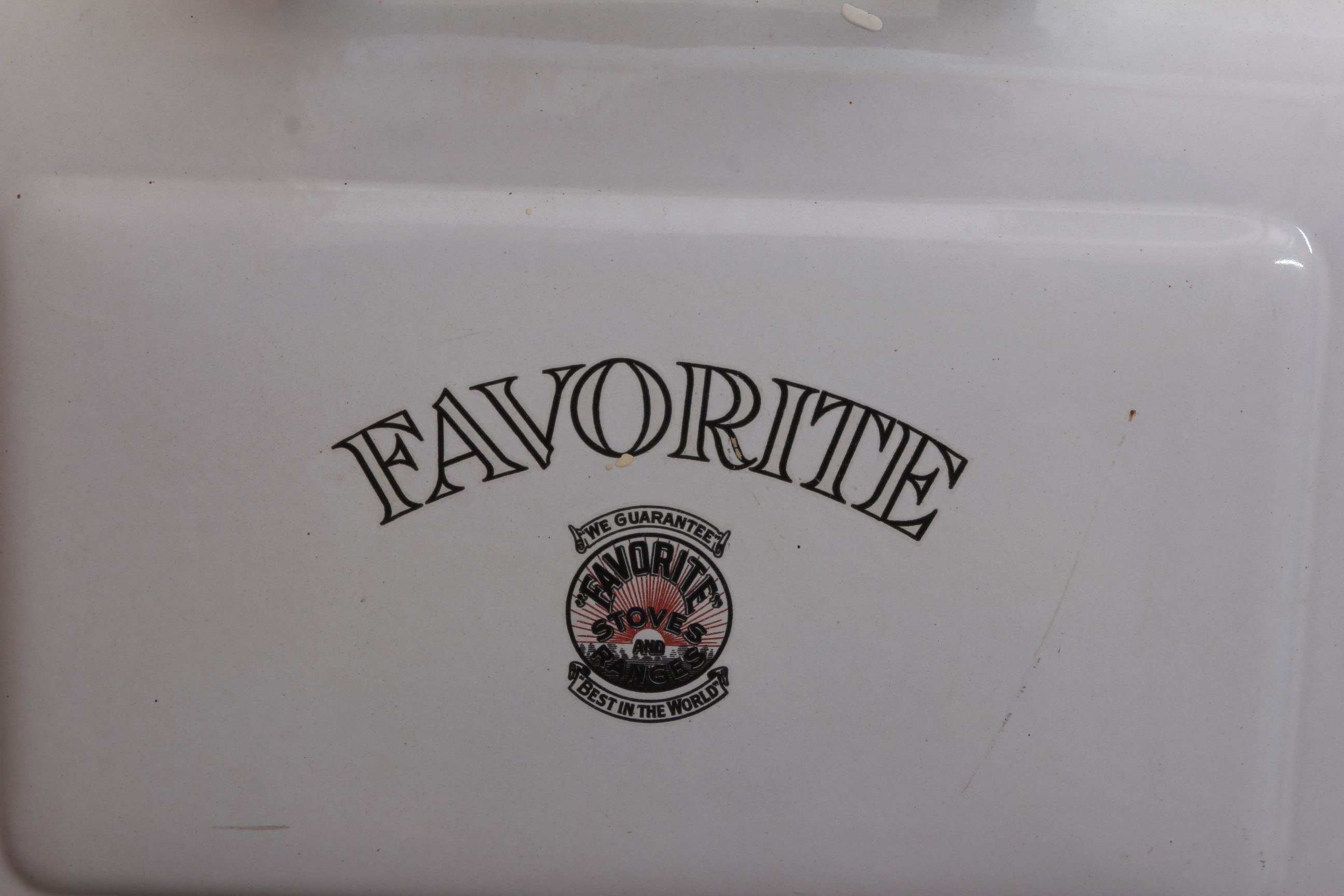 Vintage Favorite Brand White Enamel Stove