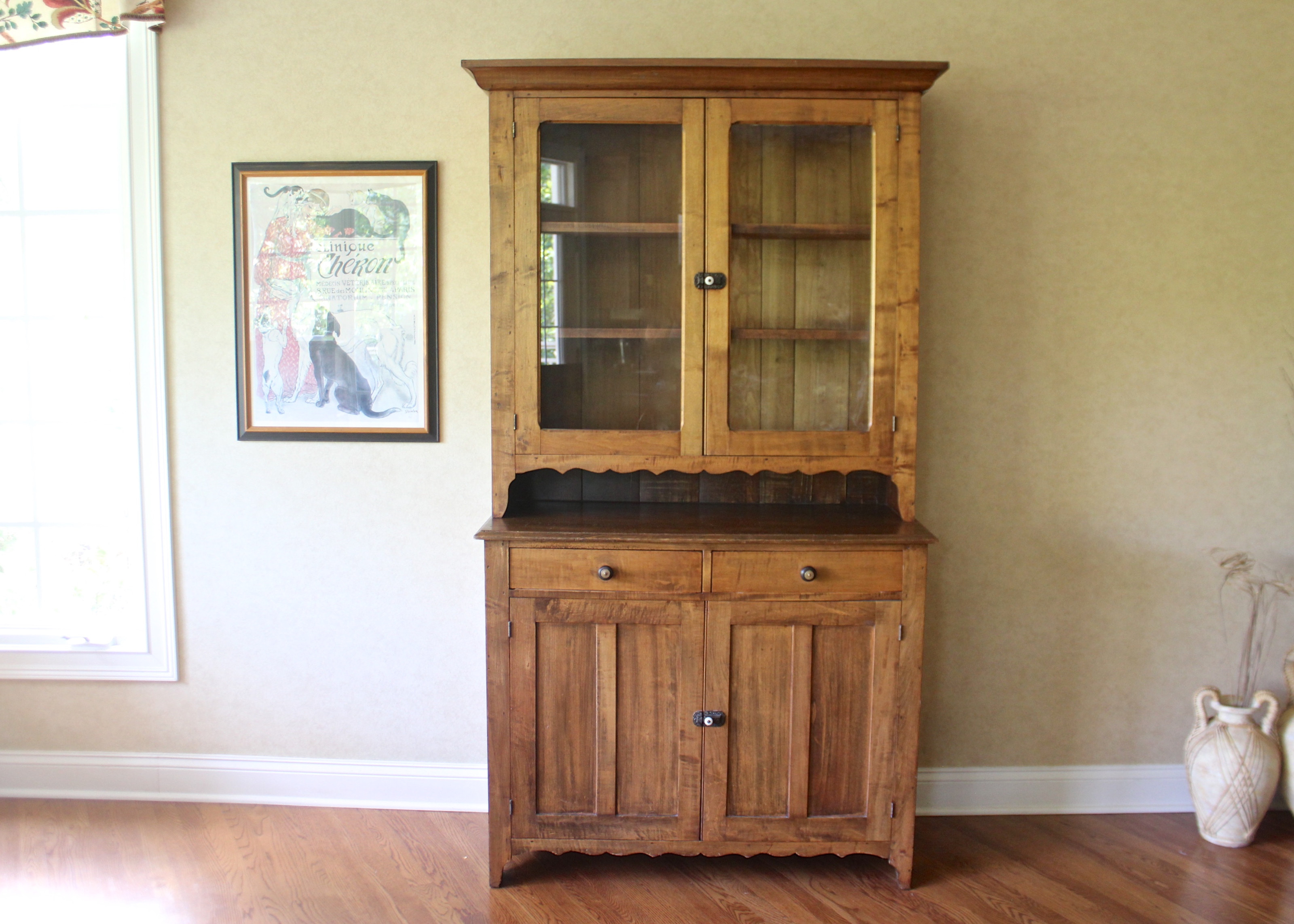 Antique Farmhouse China Hutch