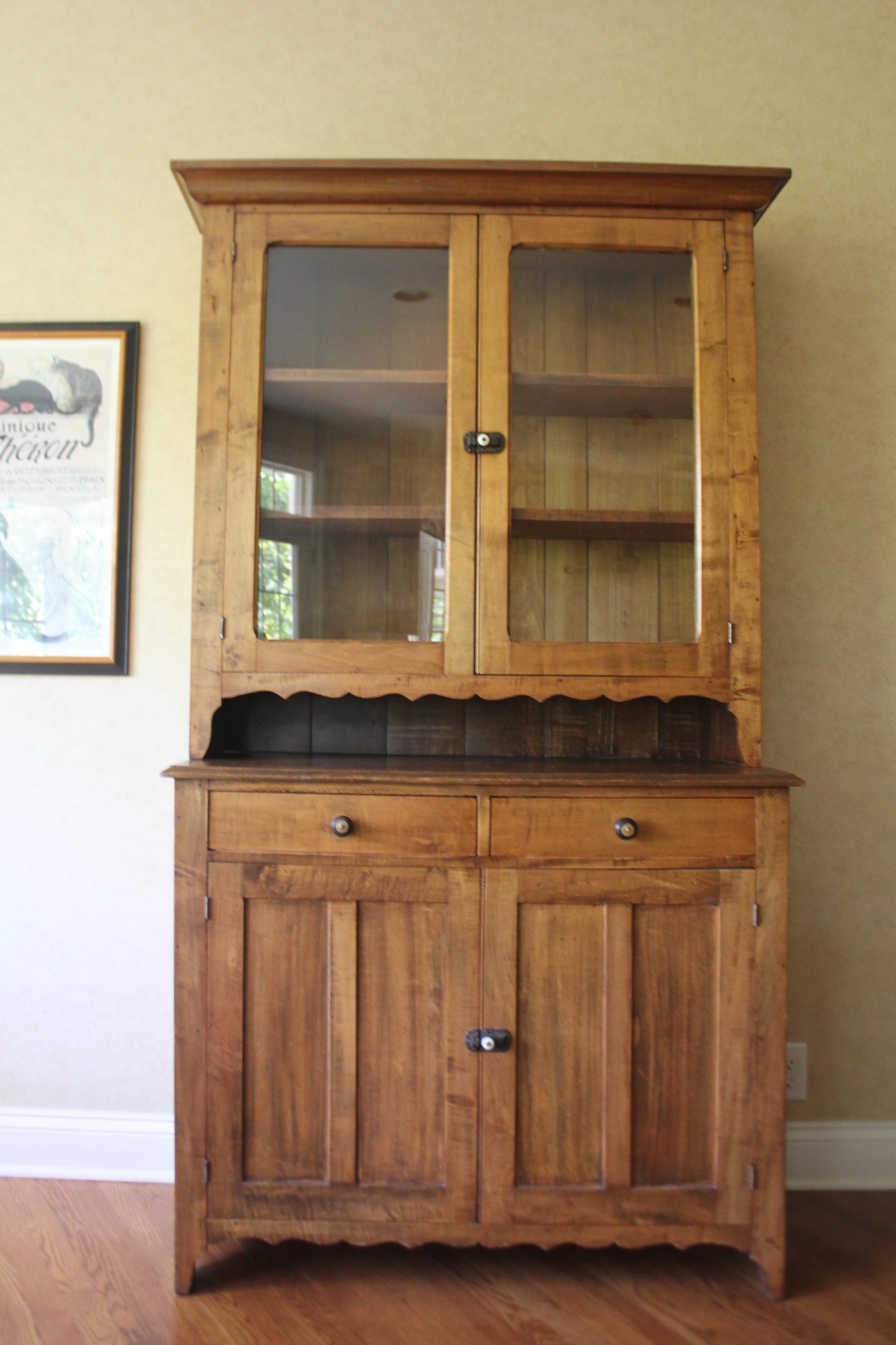 Antique Farmhouse China Hutch