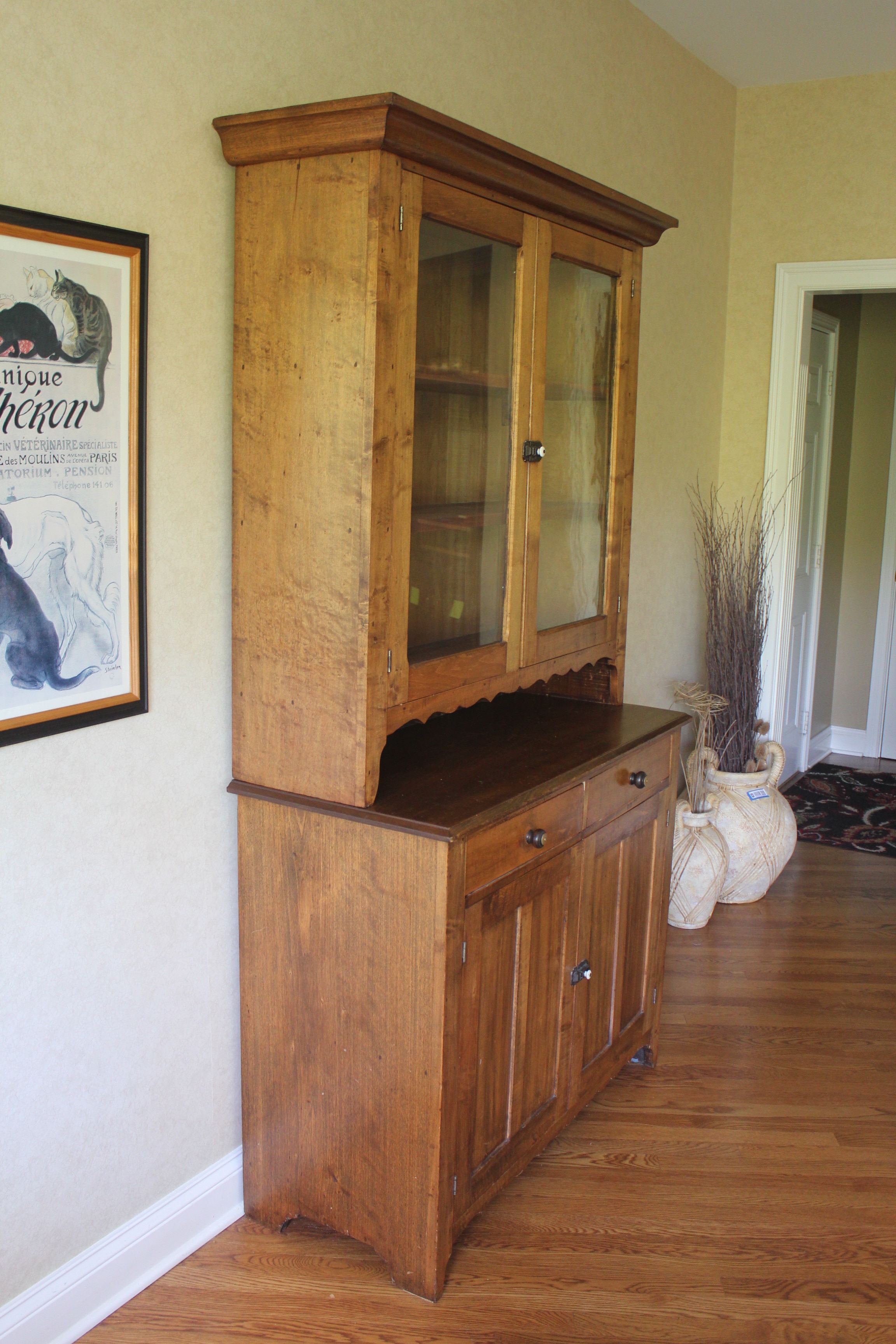 Antique Farmhouse China Hutch