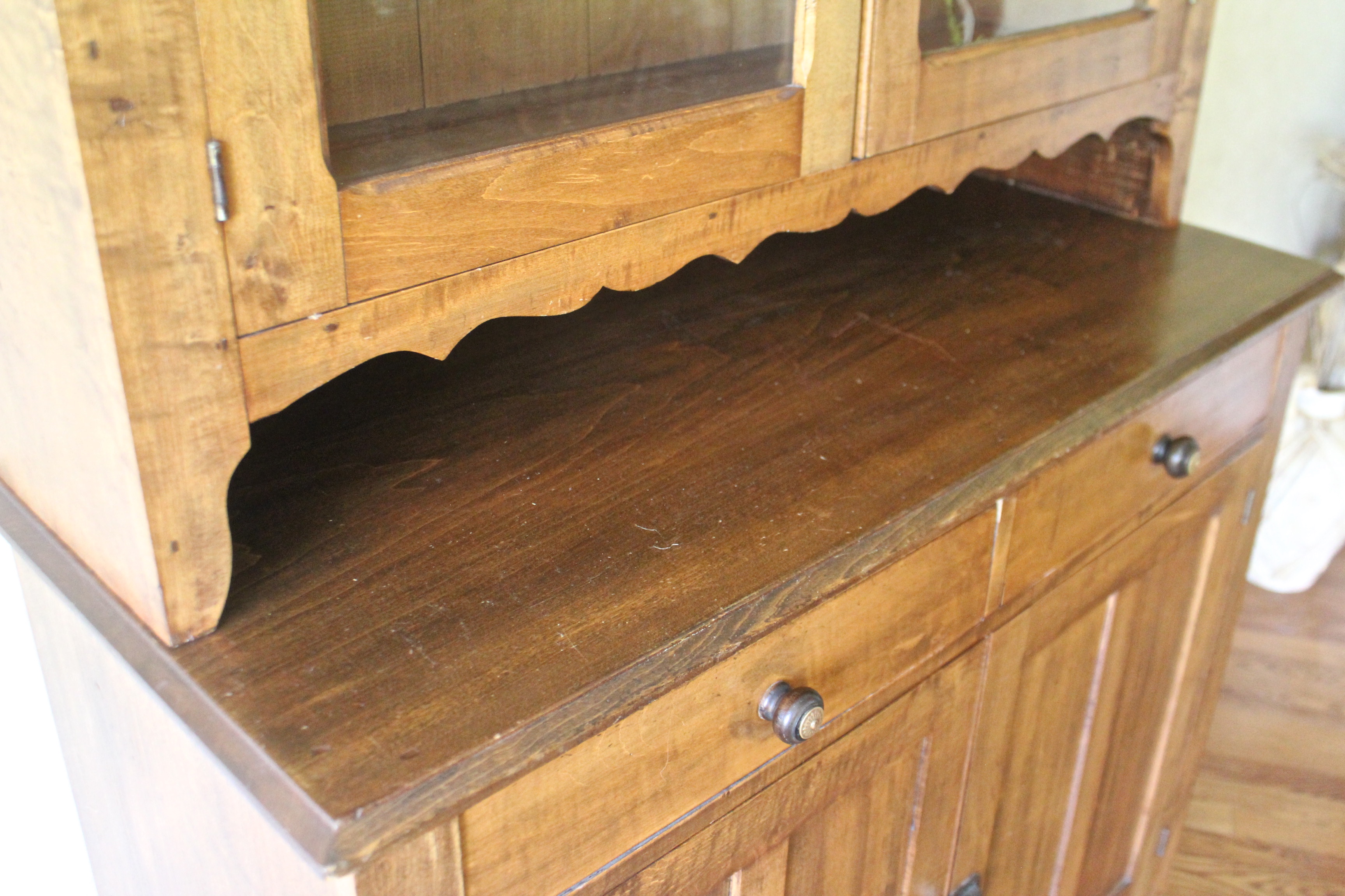 Antique Farmhouse China Hutch