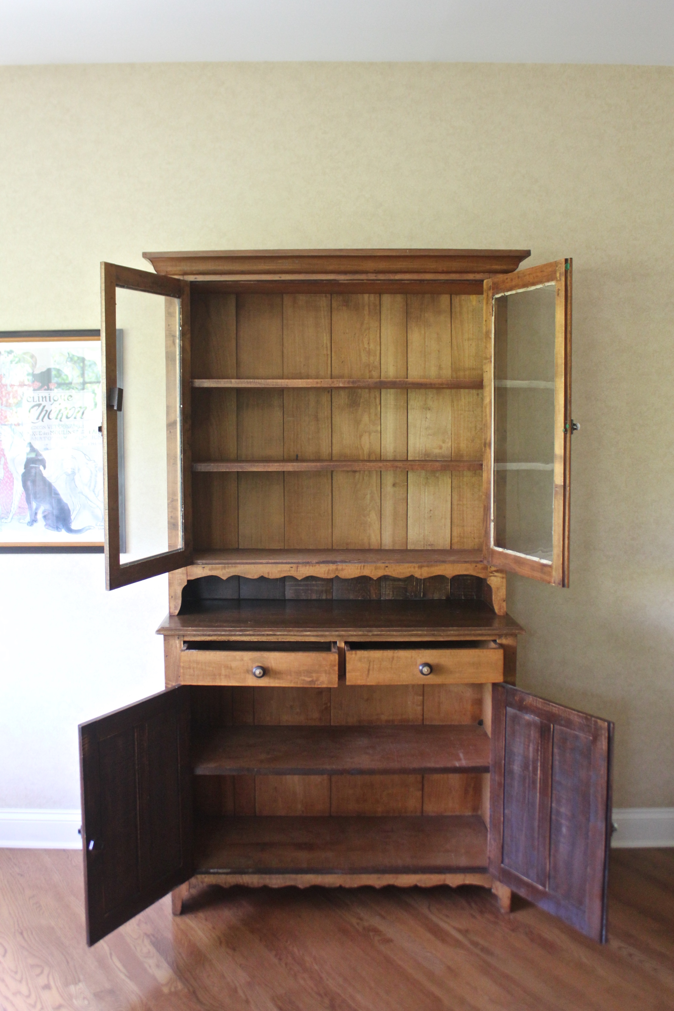 Antique Farmhouse China Hutch