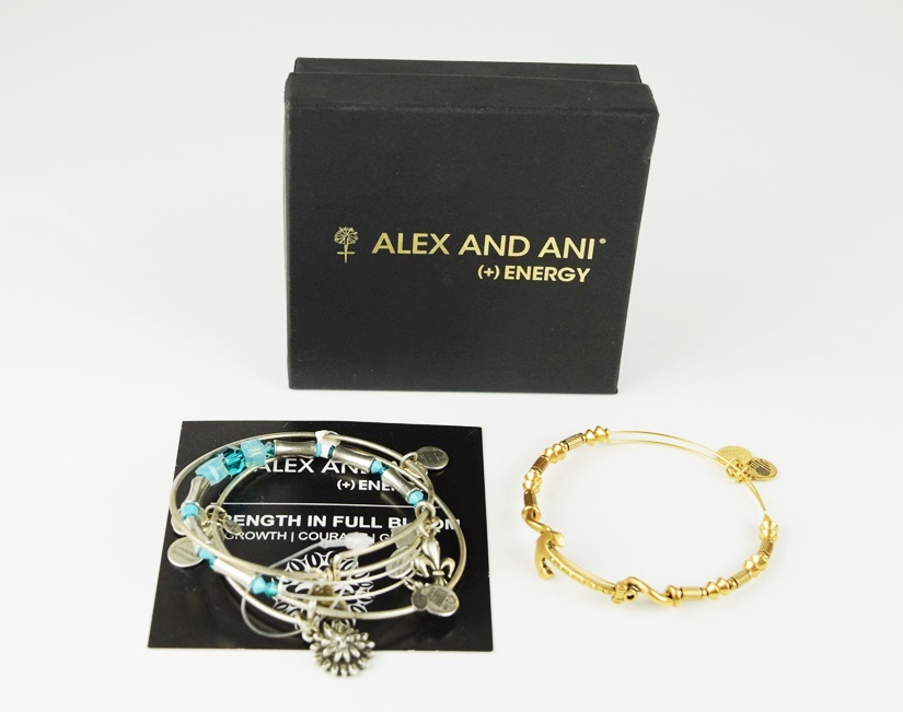 Alex and Ani "Positive Energy" Bracelets with Various Charms