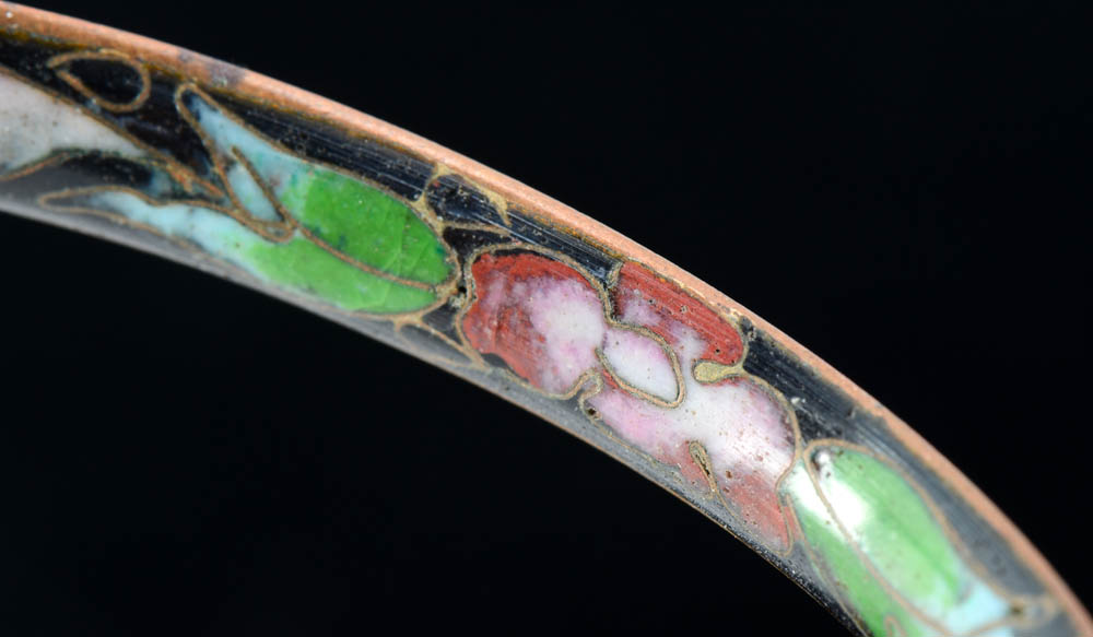 Vintage Chinese Cloisonne Bangle