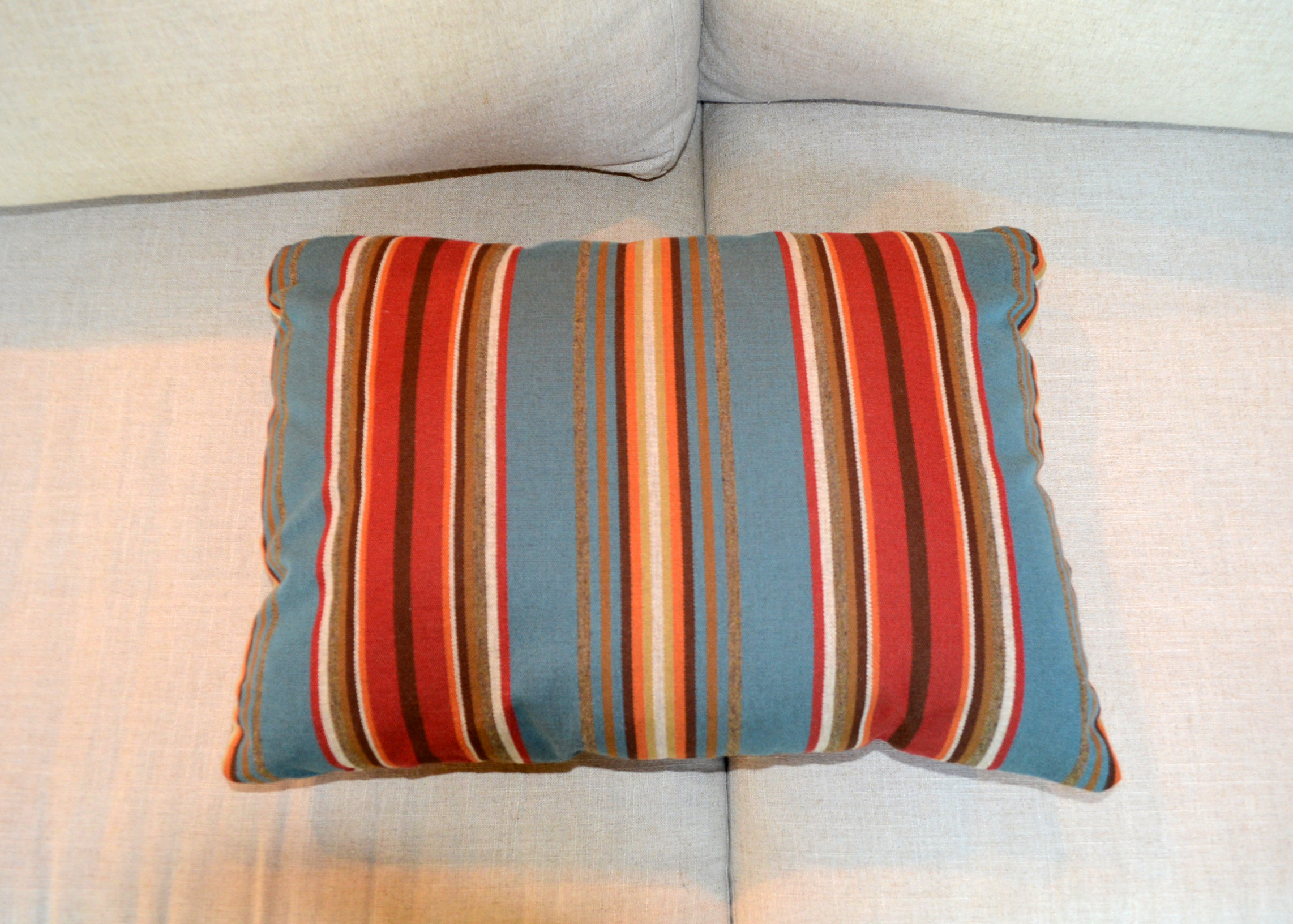 Contemporary Ivory Linen Sofa