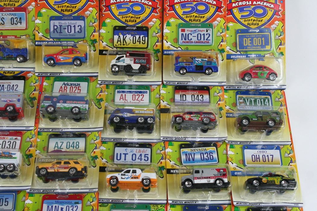 Lot of 49 Matchbox Across America 50th Birthday Series