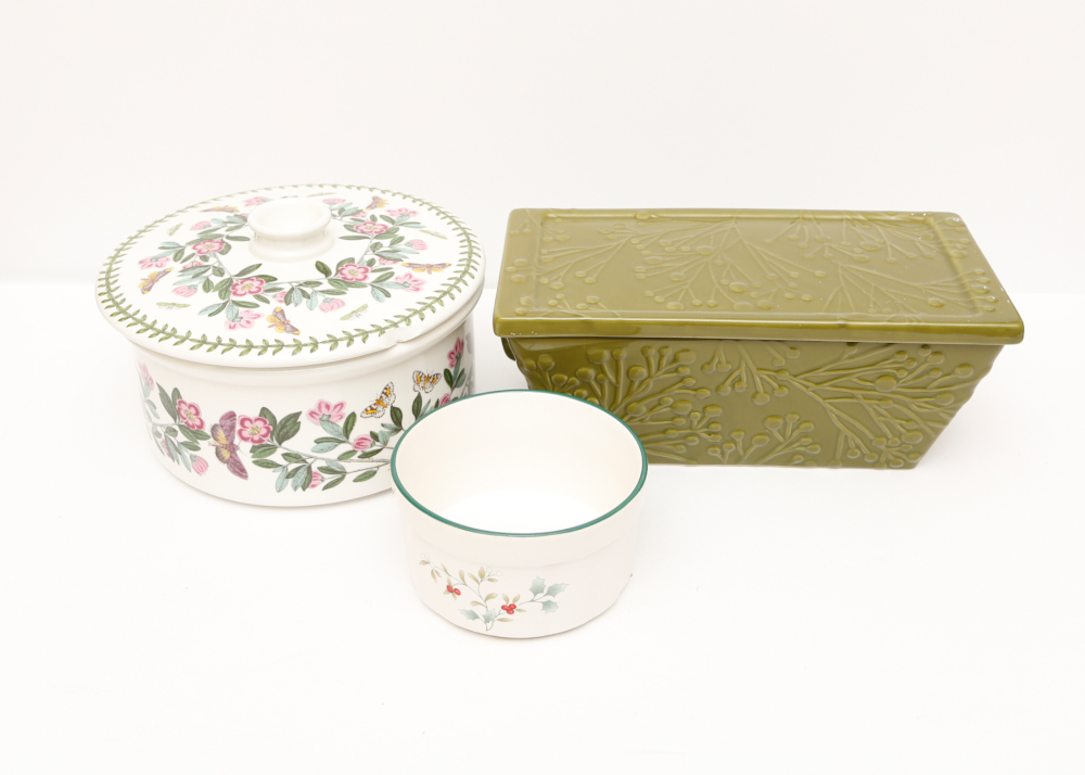 Trio of Kitchen Earthenware