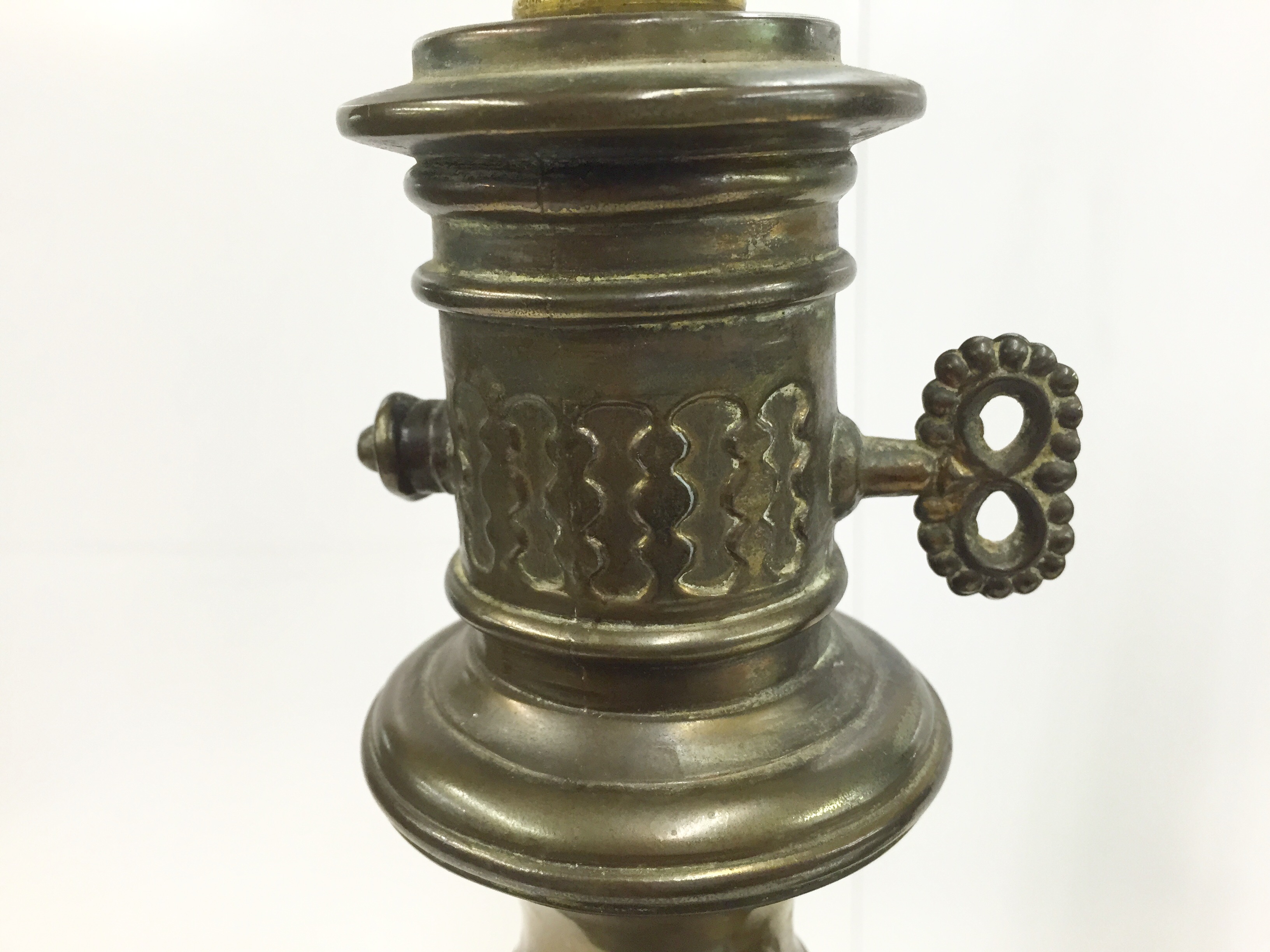 Vintage Stamped Metal Lamps