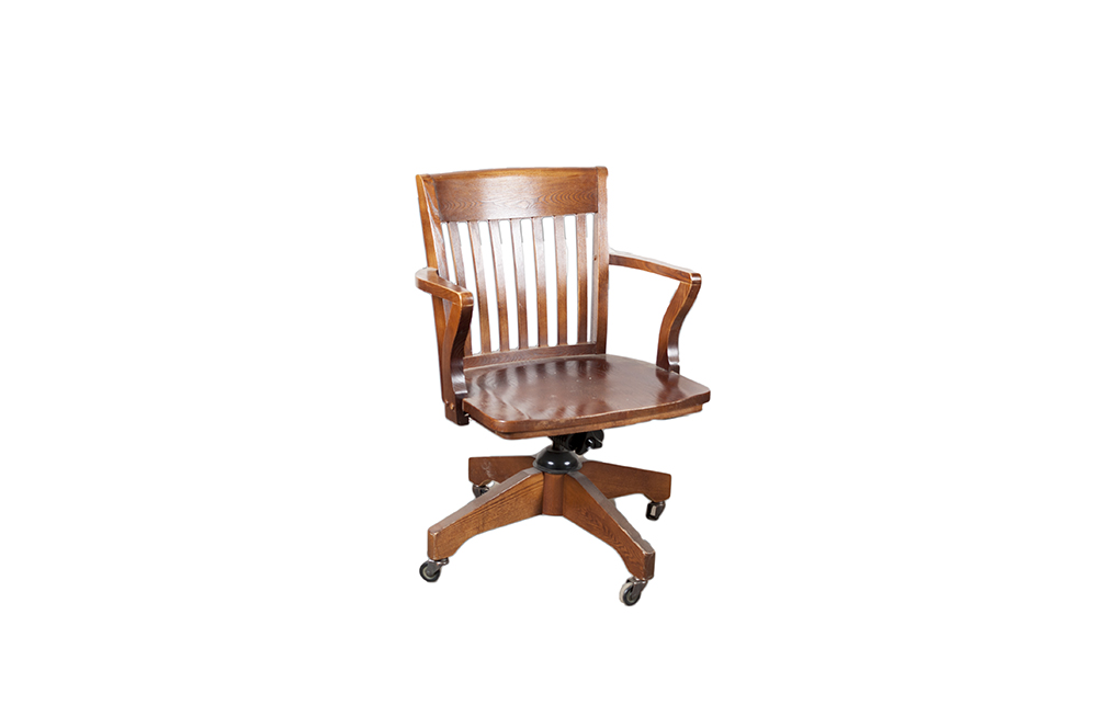 Swivel Oak Desk Chair
