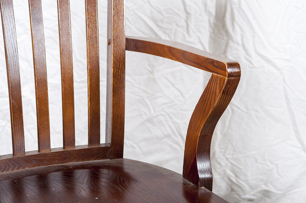 Swivel Oak Desk Chair