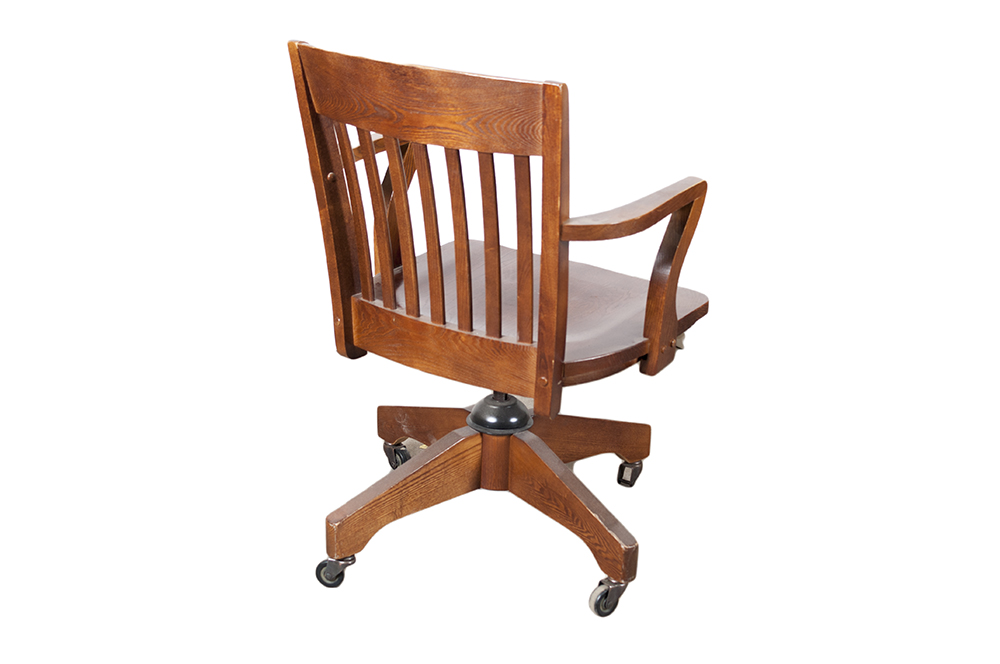 Swivel Oak Desk Chair
