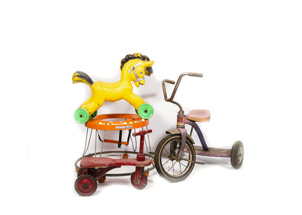 Four Vintage Children's Riding Toys