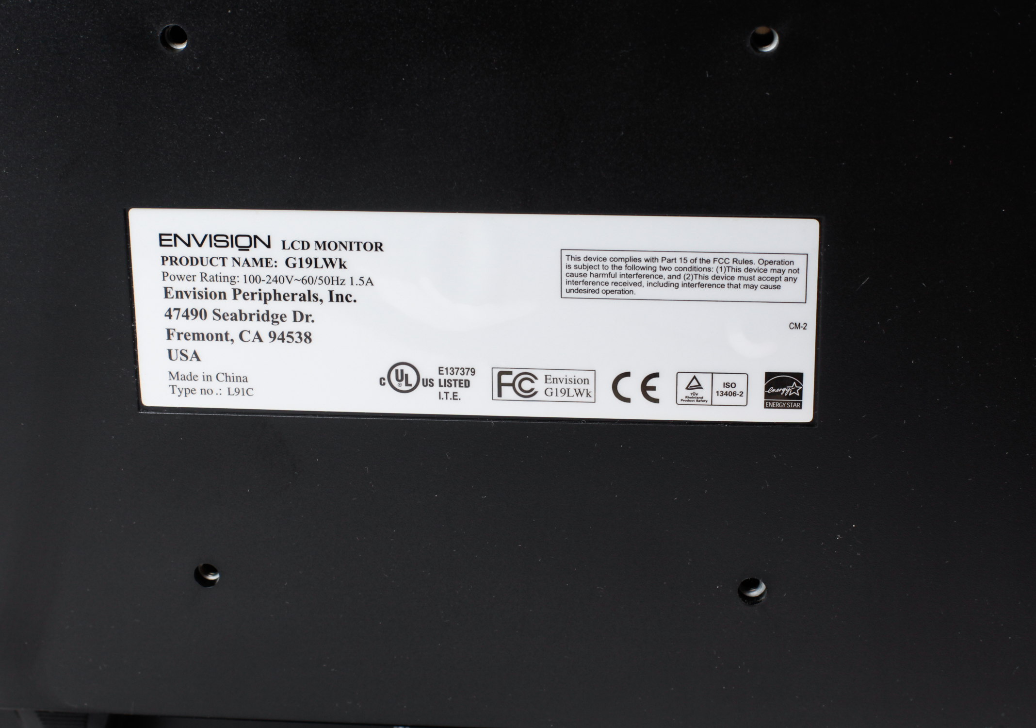 Envision LCD Monitor