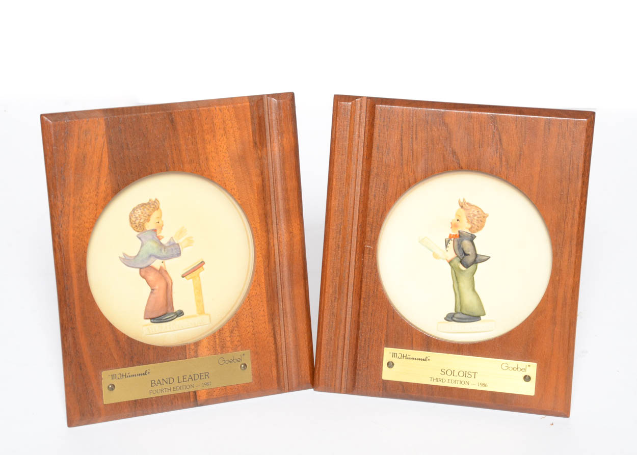 Pair of Vintage Hummel "Little Music Makers" Wall Hangings