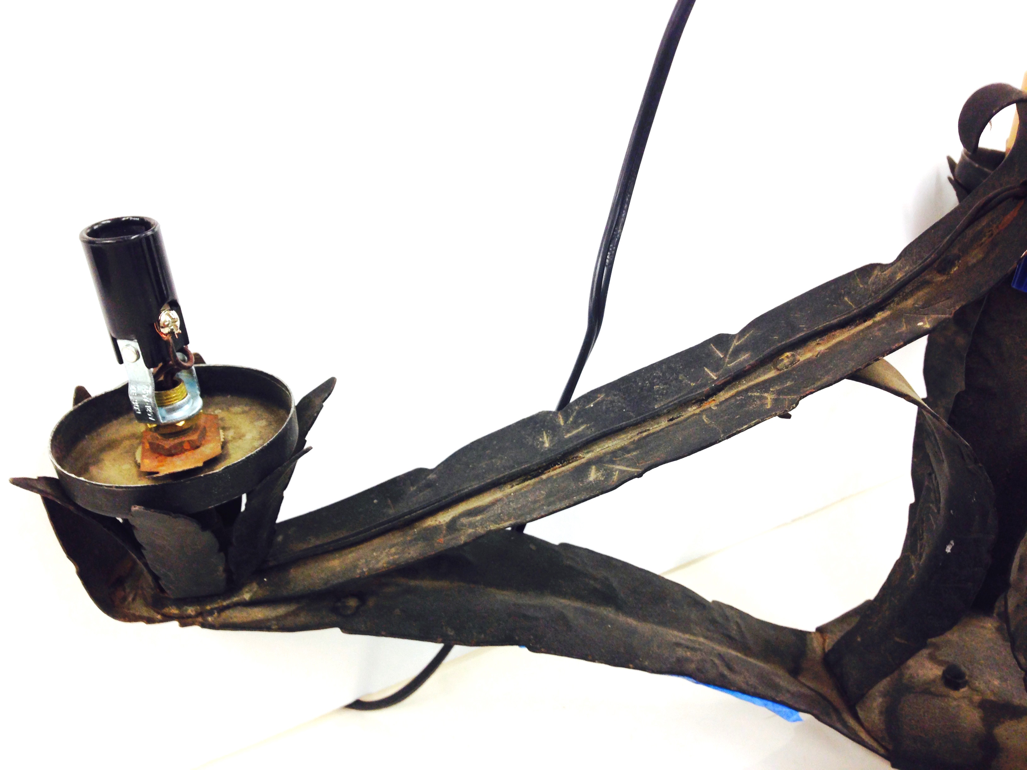 Vintage Wrought Iron Chandelier