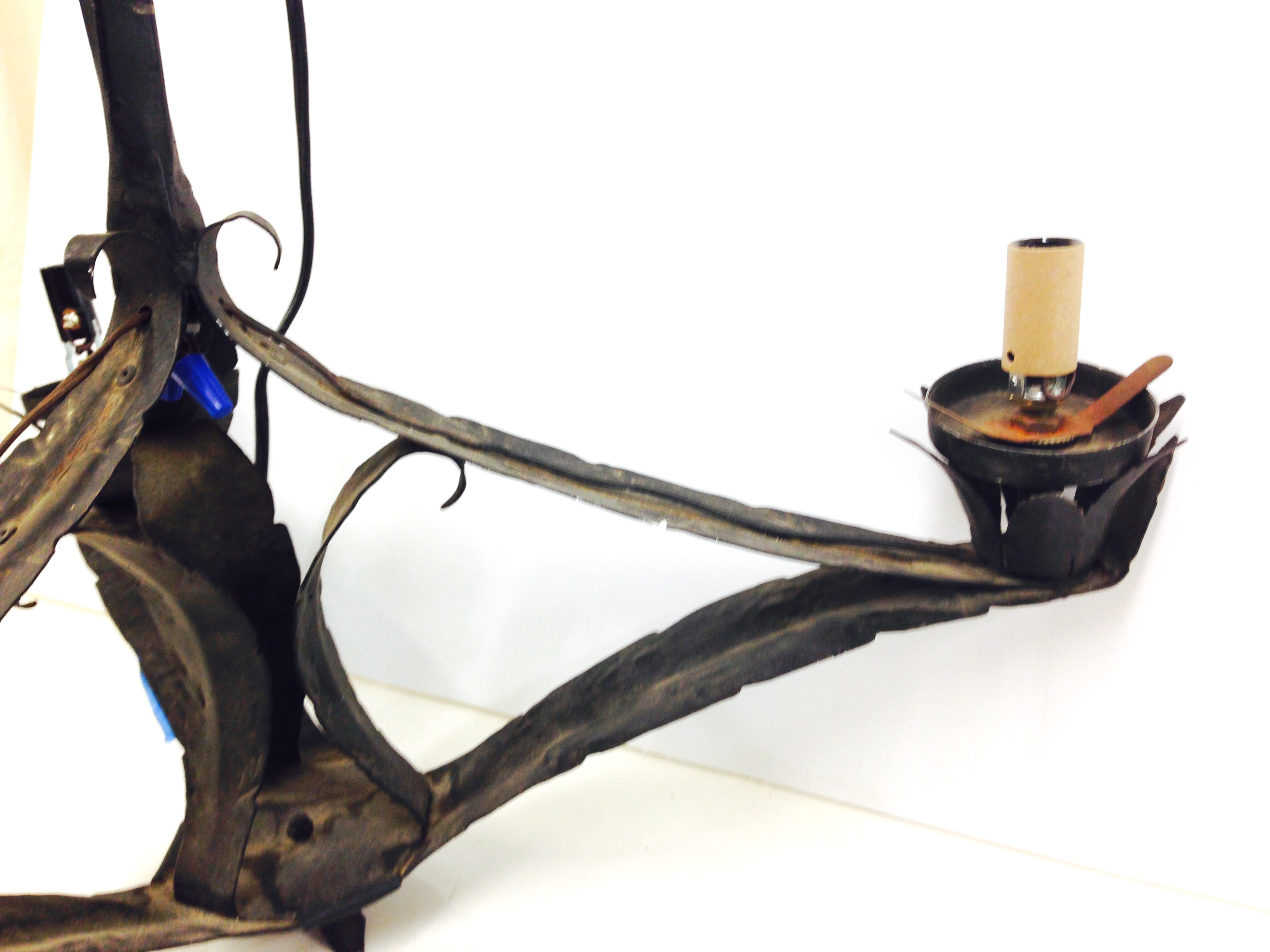 Vintage Wrought Iron Chandelier