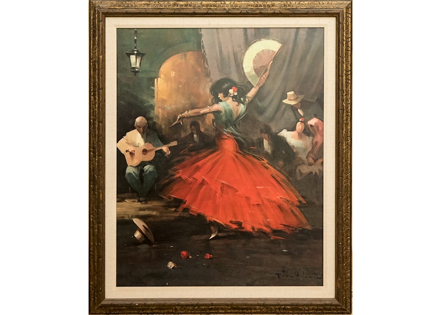 Juan Giralt Lerin "Spanish Dance" Painting