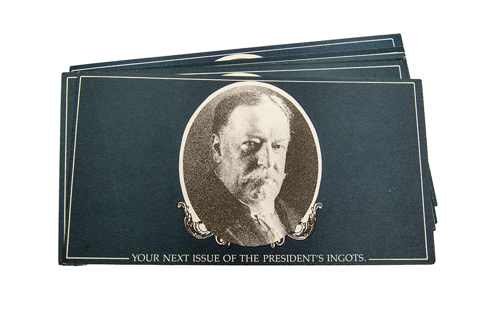 The Hamilton Mint Presidents 24kt EGP on 999 Fine Silver Ingots