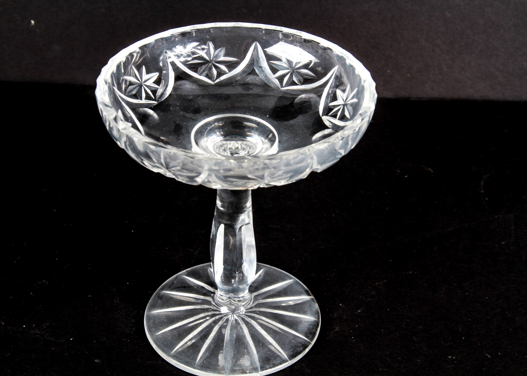 Vintage Pressed Glass Compote