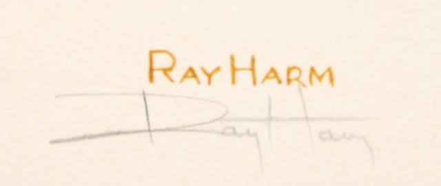 Orginal Ray Harm "Red Fox" Limited Edition Wildlife Print