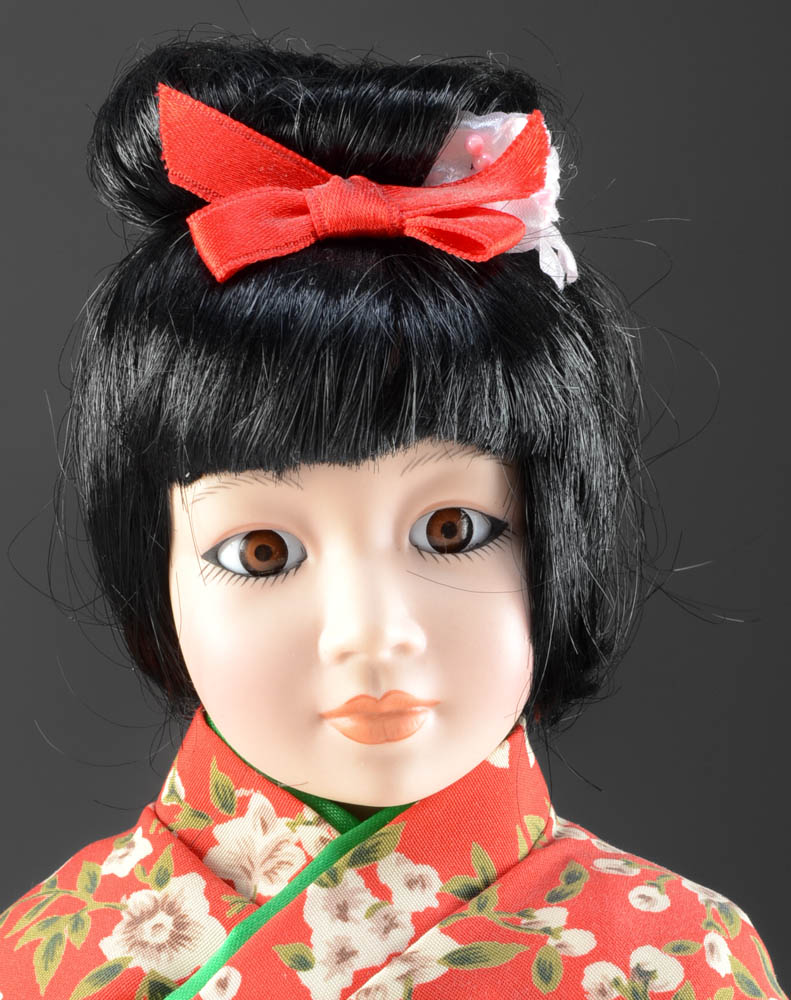 Lenox "Sakura" and "Tea For Teddy" Porcelain Dolls